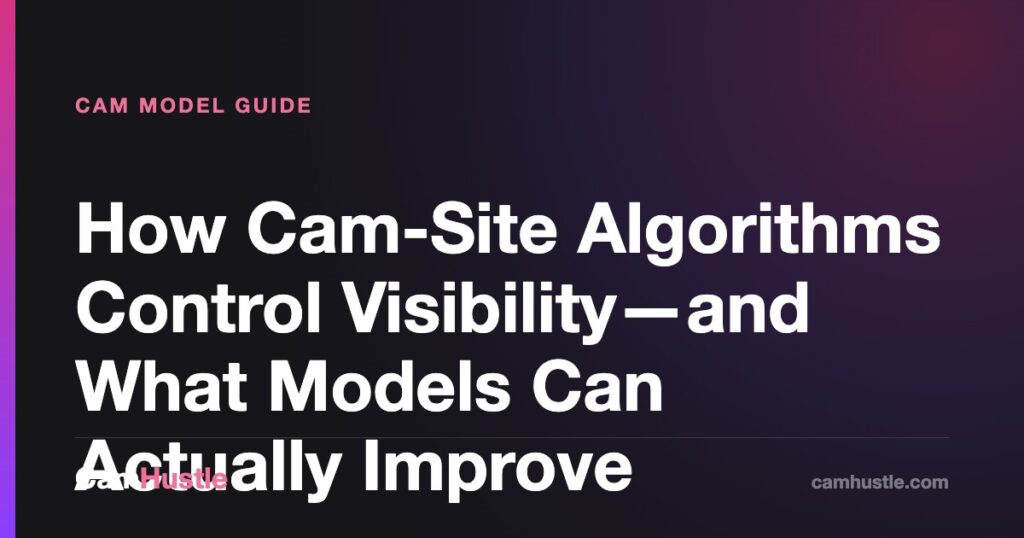 How Cam-Site Algorithms Control Visibility—and What Models Can Actually Improve — CamHustle guide for cam models