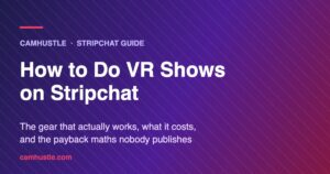 Stripchat VR shows setup for cam models